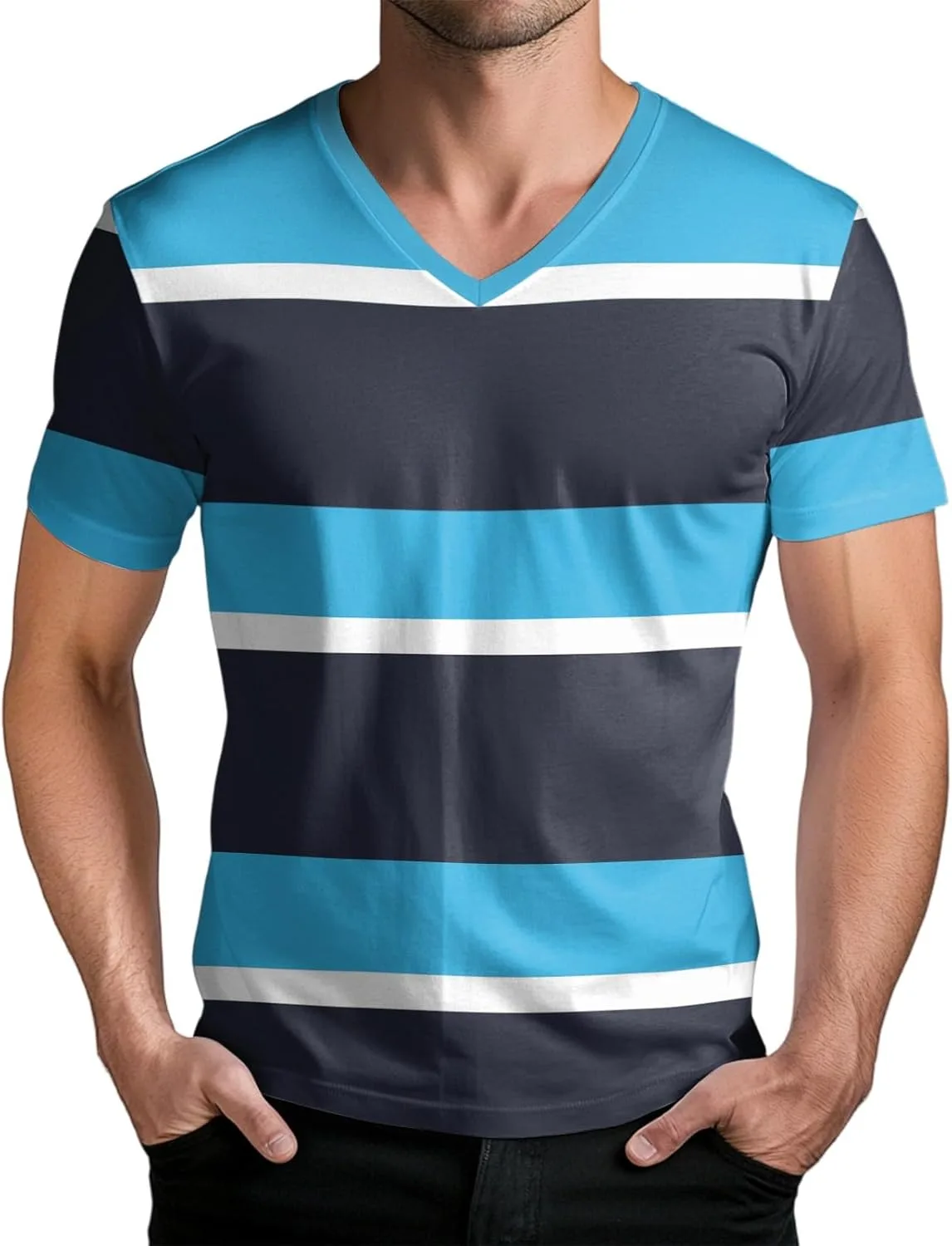 WENKOMG1 мужская футболка с полосками, V-образным вырезом и принтом, размеры M-3XL
WENKOMG1 мужская футболка с полосками, V-образным вырезом и принтом, размеры M-3XL