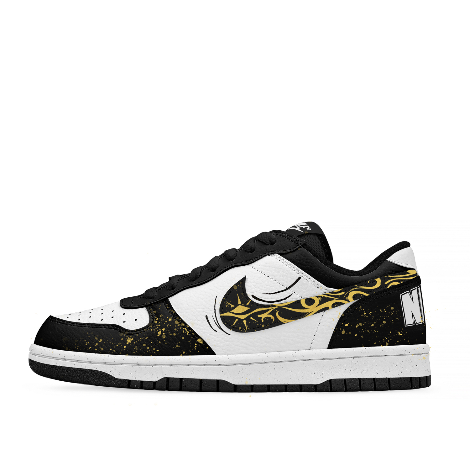 Nike Big Low Lu Cushioning Abrasion Resistant Slip Resistant низкие кроссовки для скейтбординга Unisex Black White Gold
Nike Big Low Lu Cushioning Abrasion Resistant Slip Resistant низкие кроссовки для скейтбординга Unisex Black White Gold