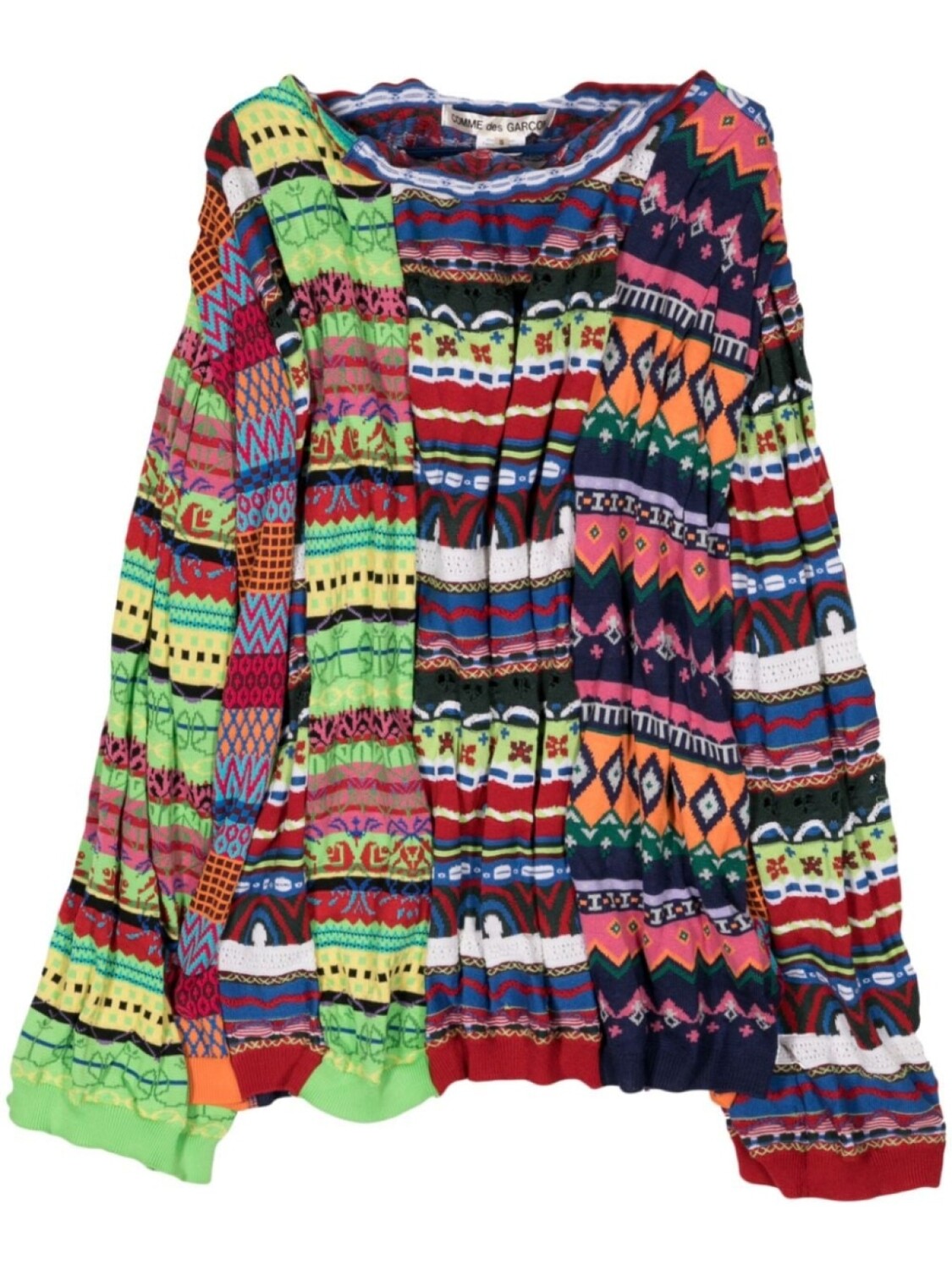 Джемпер из смесовой шерсти в технике пэчворк Comme Des Garçons, мультиколор
Джемпер из смесовой шерсти в технике пэчворк Comme Des Garçons, мультиколор