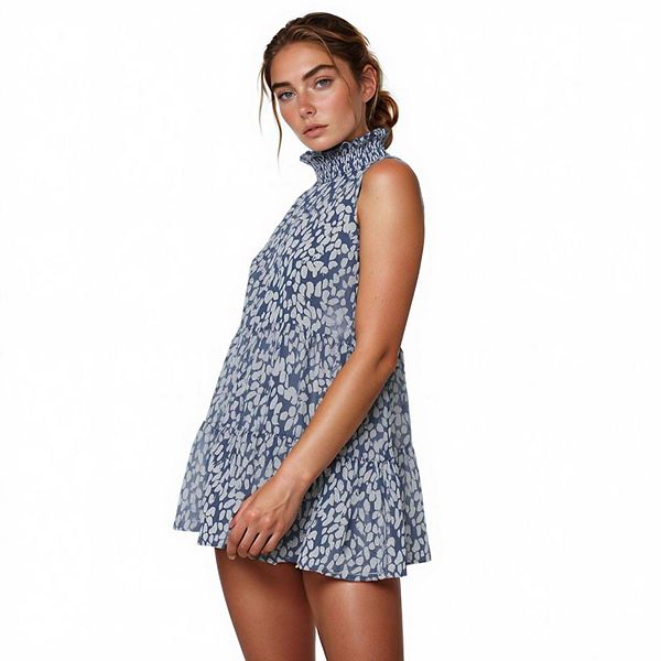 Блузка-бэбидолл с воротником-стойкой и ярусами Pleione, Blue
Блузка-бэбидолл с воротником-стойкой и ярусами Pleione, Blue