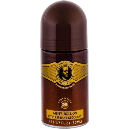 Золотой дезодорант шариковый для мужчин 50 мл, Cuba 
Золотой дезодорант шариковый для мужчин 50 мл, Cuba