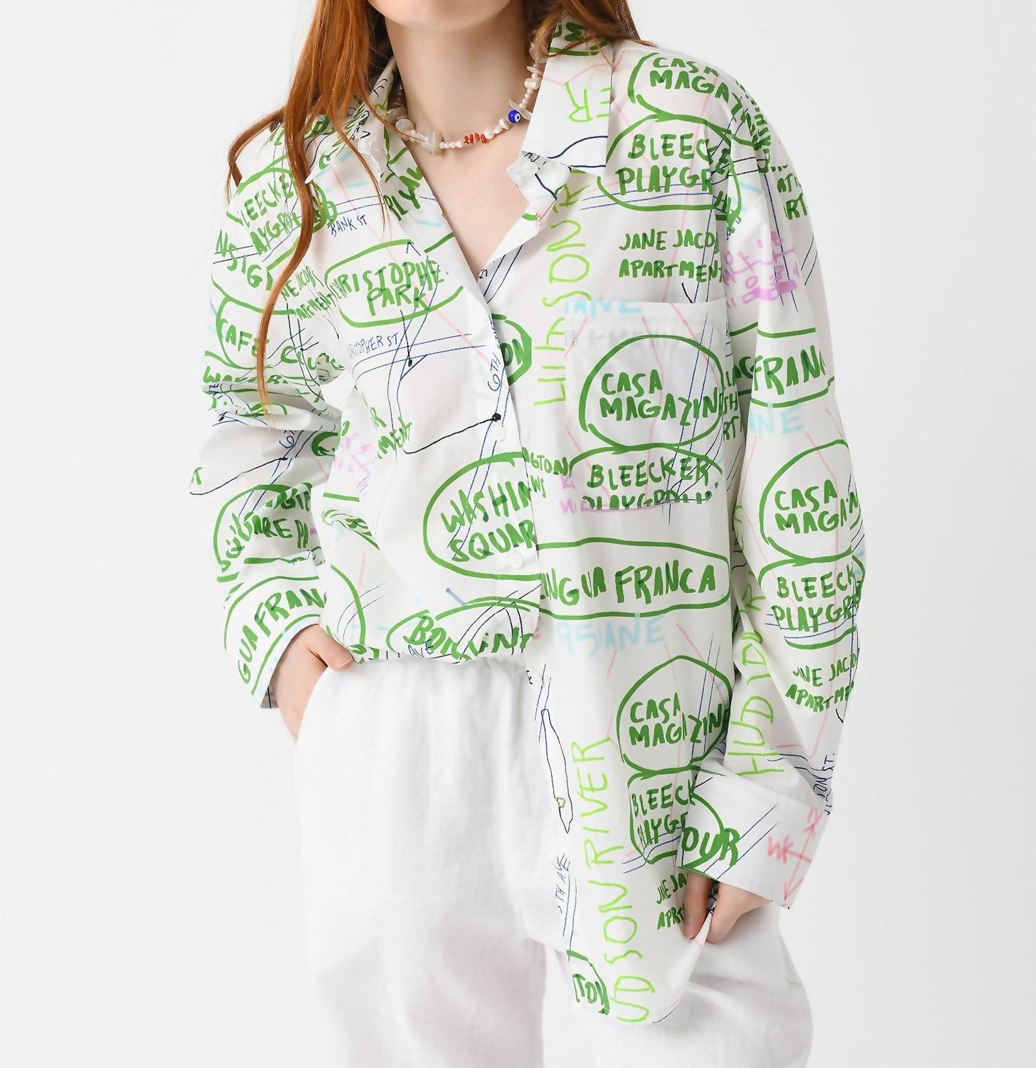 Рубашка Bonsignor на пуговицах с принтом карты Lingua Franca, цвет map print
Рубашка Bonsignor на пуговицах с принтом карты Lingua Franca, цвет map print