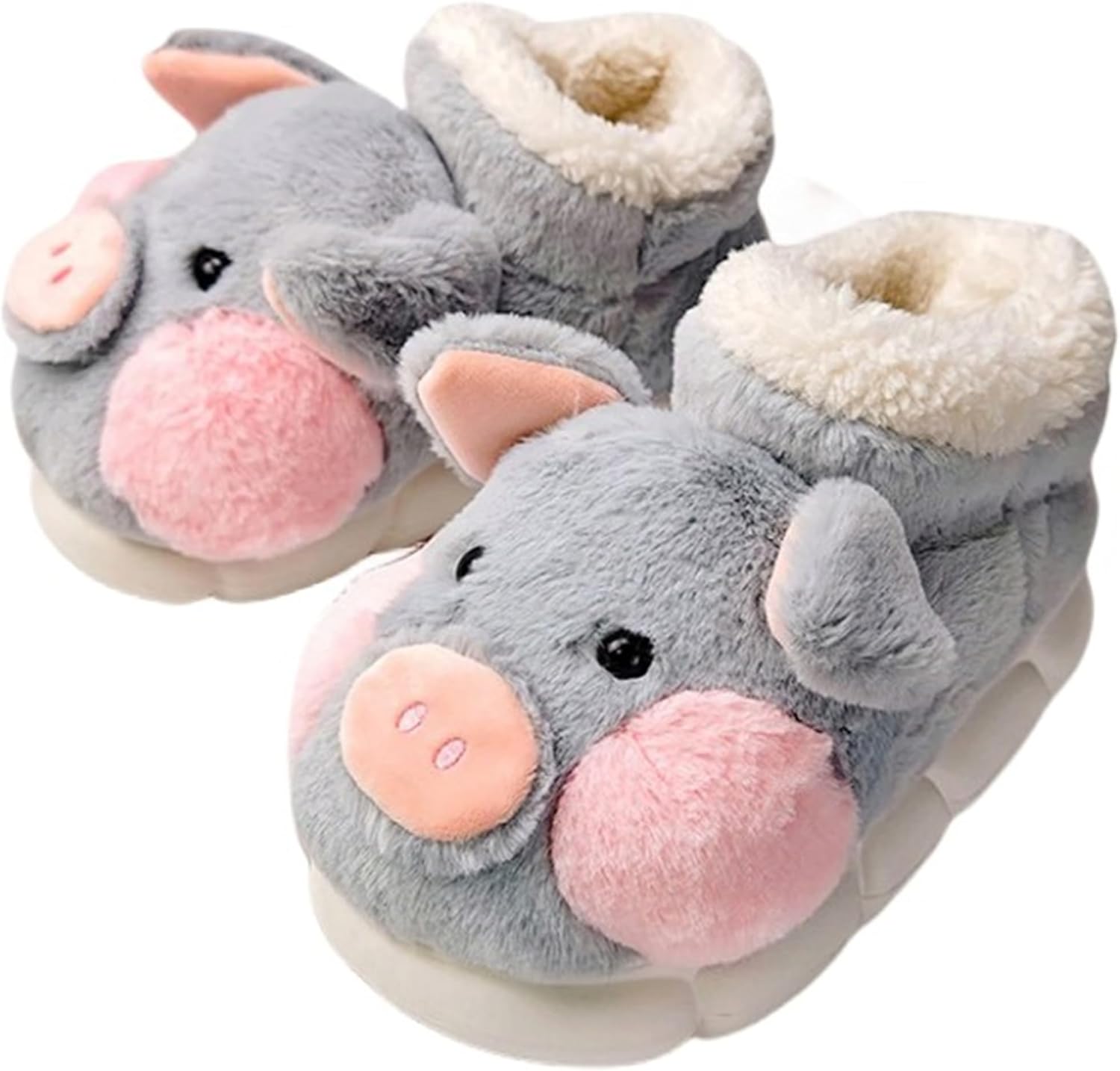 Женские домашние тапочки LANFIRE в виде животных, милые мягкие тапочки-свинки, плюшевые, теплые, уютные зимние хлопковые тапочки для дома, серый
Женские домашние тапочки LANFIRE в виде животных, милые мягкие тапочки-свинки, плюшевые, теплые, уютные зимние хлопковые тапочки для дома, серый