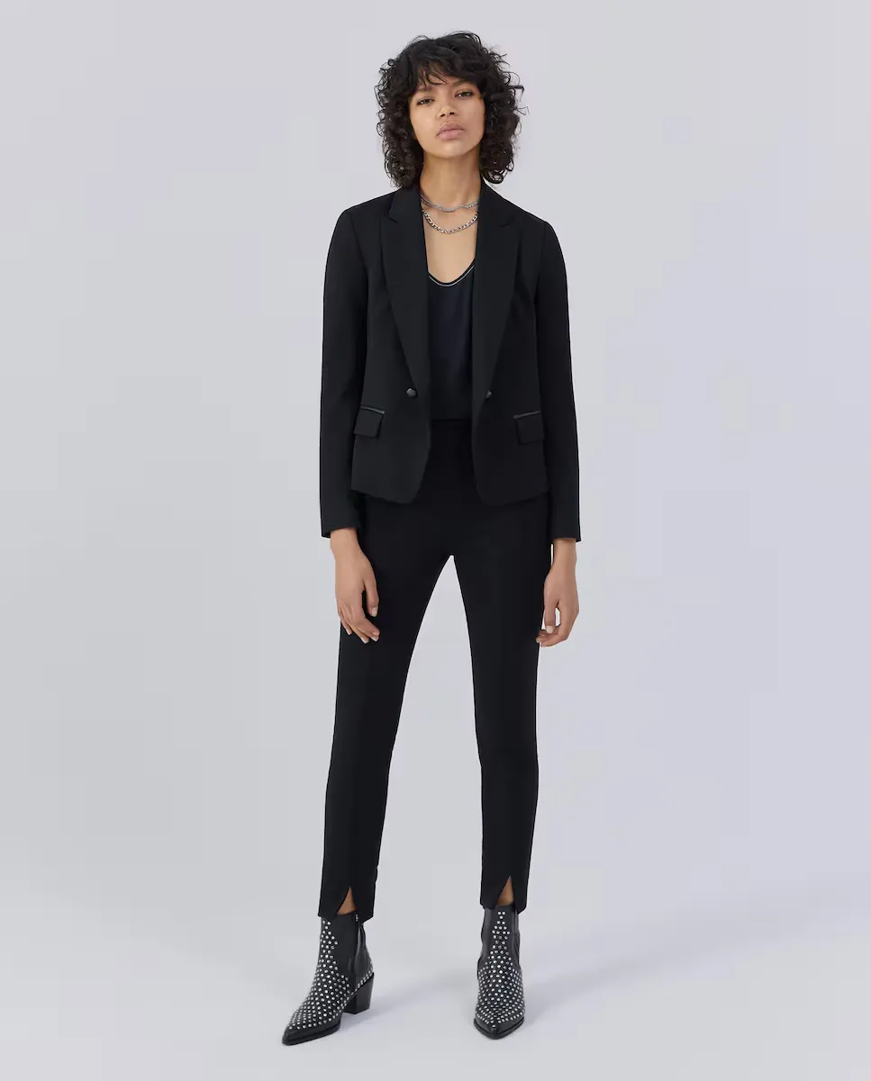 Женские узкие брюки с низкой посадкой и боковой молнией IKKS, черный
Женские узкие брюки с низкой посадкой и боковой молнией IKKS, черный