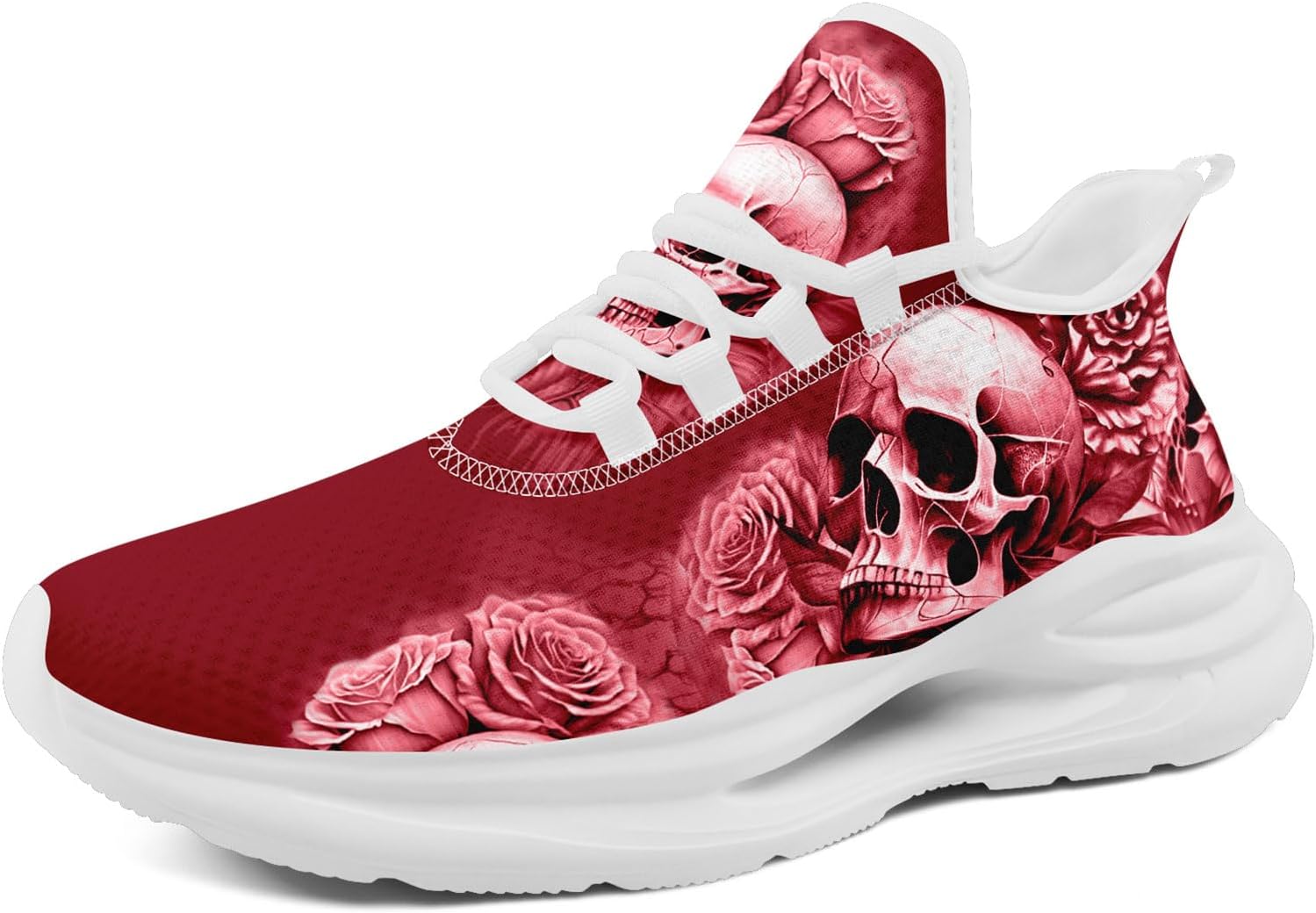 Кроссовки с черепом для мужчин и женщин, стильная элегантность, готические графические повседневные спортивные кроссовки для тенниса и тренировок Awsole, белый/красный
Кроссовки с черепом для мужчин и женщин, стильная элегантность, готические графические повседневные спортивные кроссовки для тенниса и тренировок Awsole, белый/красный