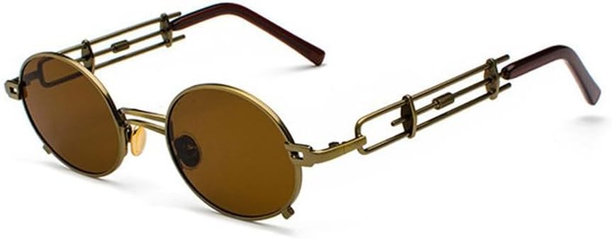 Панк-очки овальной формы красного цвета для мужчин, металлическая черная оправа, хип-хоп, для женщин, винтажные маленькие солнцезащитные очки в стиле стимпанк TYUVIVO, 2 Brown Brown
Панк-очки овальной формы красного цвета для мужчин, металлическая черная оправа, хип-хоп, для женщин, винтажные маленькие солнцезащитные очки в стиле стимпанк TYUVIVO, 2 Brown Brown