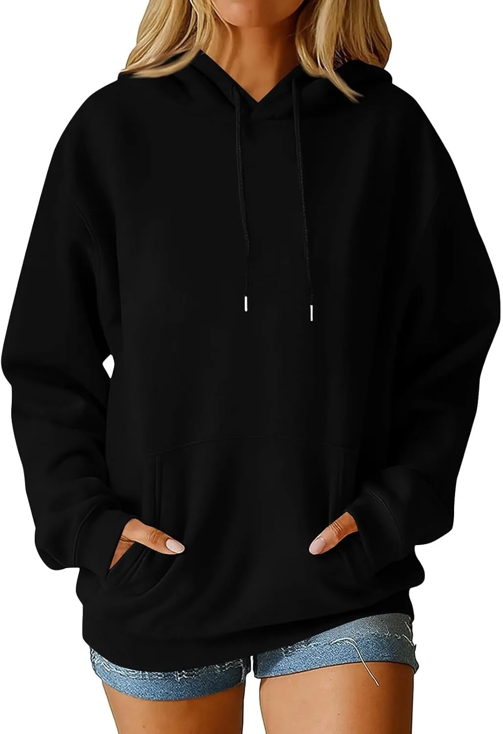 Оверсайз худи с кулиской для женщин, лонгслив с карманом
Оверсайз худи с кулиской для женщин, лонгслив с карманом