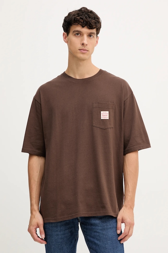 Хлопковая футболка Levi'S, коричневый
Хлопковая футболка Levi'S, коричневый
