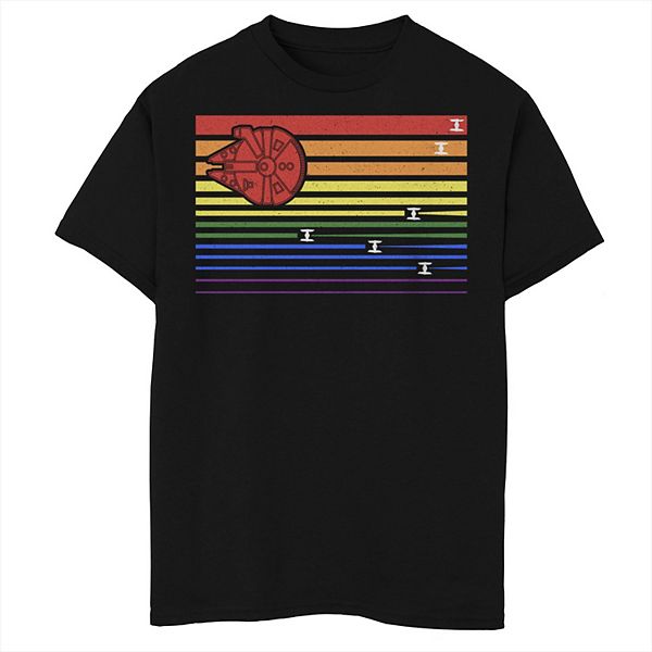Футболка с принтом Boys Star Wars Millennium Falcon Rainbow Stripes Licensed Character
Футболка с принтом Boys Star Wars Millennium Falcon Rainbow Stripes Licensed Character