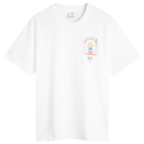 Футболка с принтом «Casa way mountain» Casablanca, белый 
Футболка с принтом «Casa way mountain» Casablanca, белый