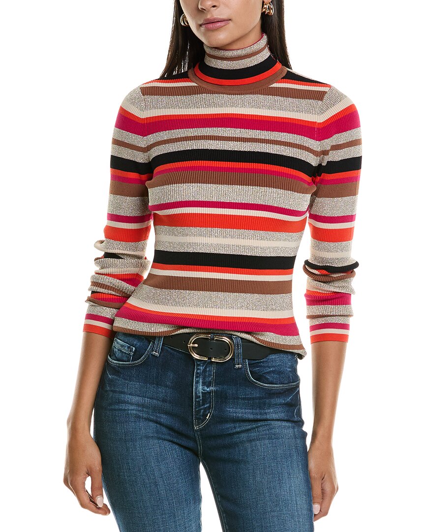 L’AGENCE Olene Полосатый водолазка L'Agence, оранжевый 
L’AGENCE Olene Полосатый водолазка L'Agence, оранжевый