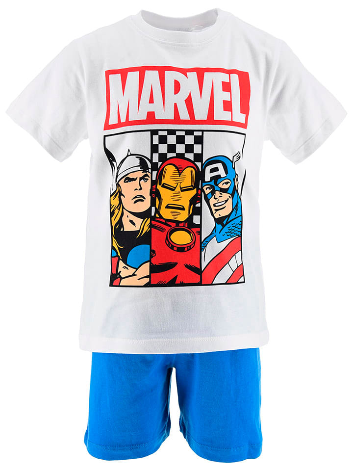 Пижама "Avengers Classic" в бело-голубом цвете
Пижама "Avengers Classic" в бело-голубом цвете