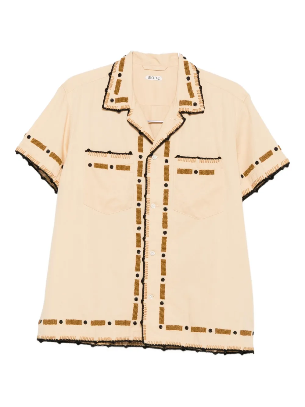 Рубашка с вышивкой и бисером BODE, нейтральный
Рубашка с вышивкой и бисером BODE, нейтральный