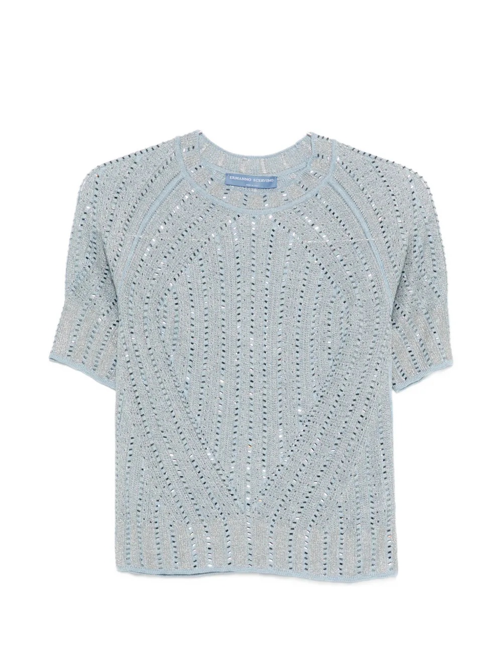 Ажурная футболка Ermanno Scervino, синий
Ажурная футболка Ermanno Scervino, синий