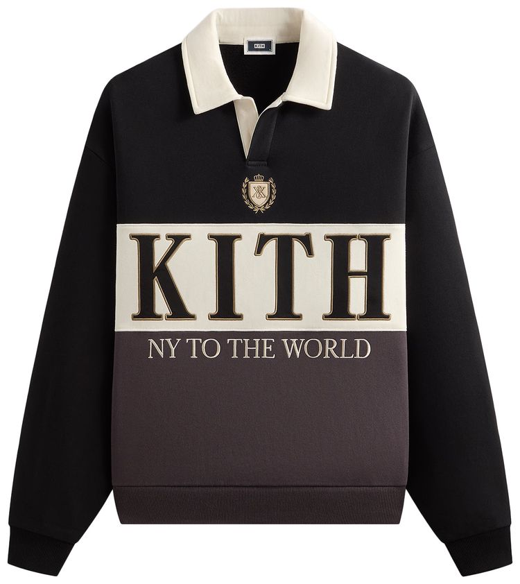 Регбийный пуловер Kith Nelson, черный
Регбийный пуловер Kith Nelson, черный