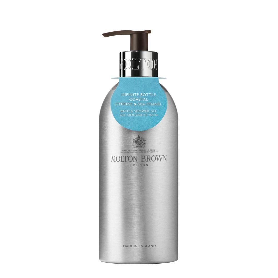 Гель для душа infinite bottle coastal cypress & sea fennel bath & shower gel Molton Brown, объем 400 мл
Гель для душа infinite bottle coastal cypress & sea fennel bath & shower gel Molton Brown, объем 400 мл