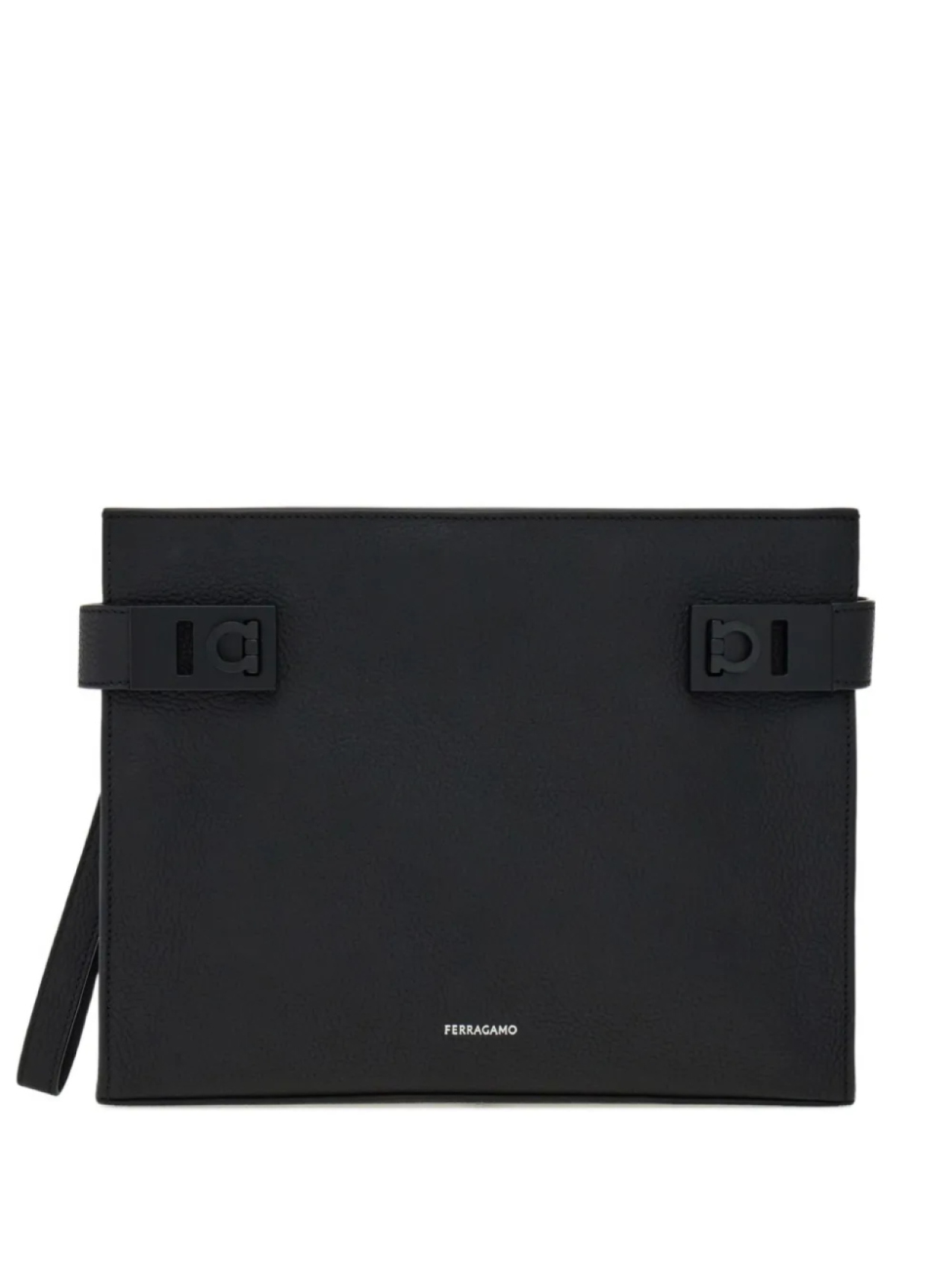 Сумка-клатч Ferragamo Gancini из кожи с пряжкой, черный
Сумка-клатч Ferragamo Gancini из кожи с пряжкой, черный