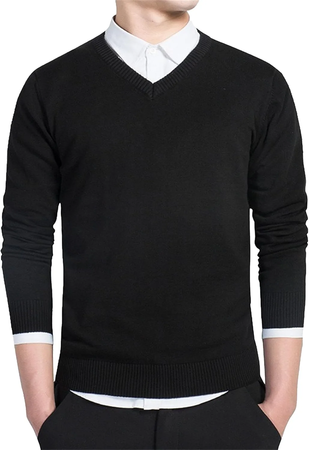 Классический модный свитер для мужчин Slim Fit с длинным рукавом и V-образным вырезом QOAAIE
Классический модный свитер для мужчин Slim Fit с длинным рукавом и V-образным вырезом QOAAIE