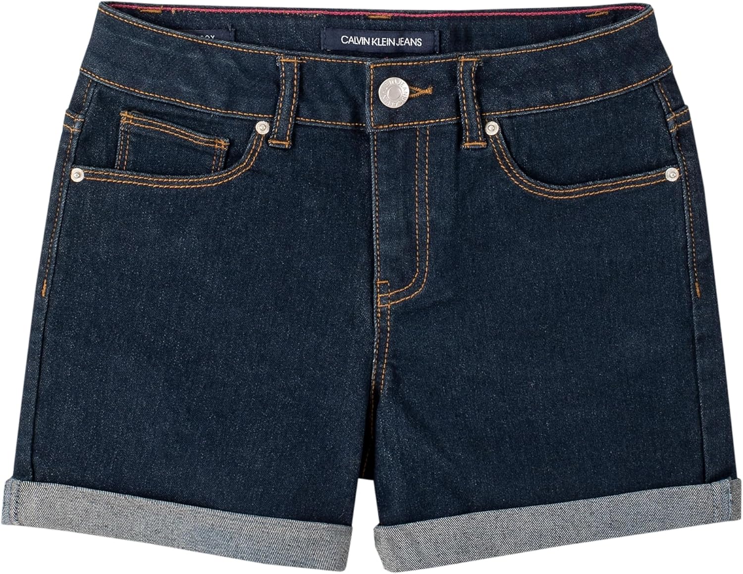 Джинсовые шорты бойфренд-кроя Calvin Klein для девочек, Dark Rinse/Cuff
Джинсовые шорты бойфренд-кроя Calvin Klein для девочек, Dark Rinse/Cuff