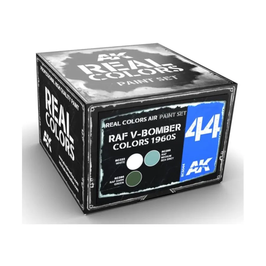 Цвета V-бомбардировщика RAF 1960-х годов, Paint - Real Color Sets (AK-Interactive)
Цвета V-бомбардировщика RAF 1960-х годов, Paint - Real Color Sets (AK-Interactive)