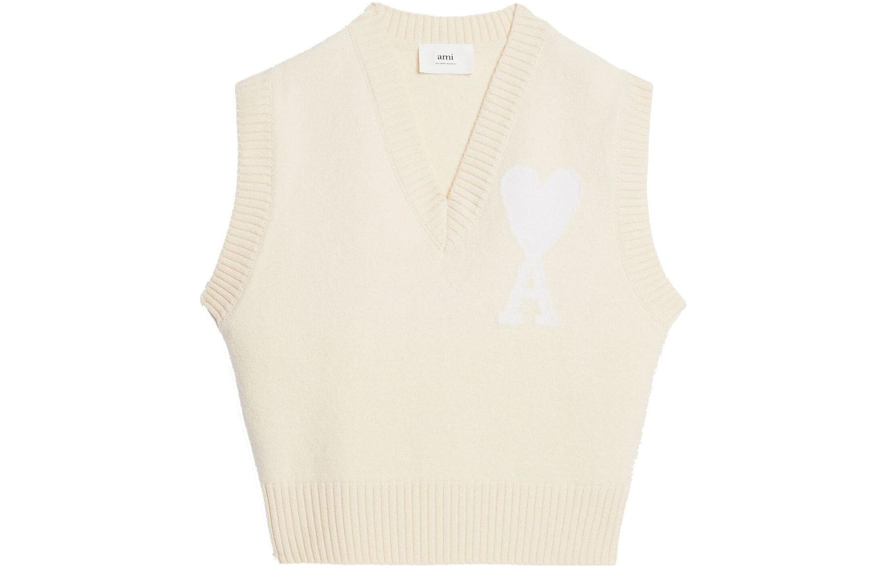 AMIPARIS Ами Париж Ami De Coeur Вязаный жилет, Beige
AMIPARIS Ами Париж Ami De Coeur Вязаный жилет, Beige