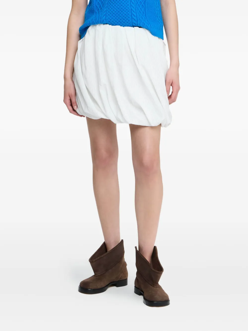 Пышная юбка мини в тонкую полоску JW ANDERSON, белый
Пышная юбка мини в тонкую полоску JW ANDERSON, белый