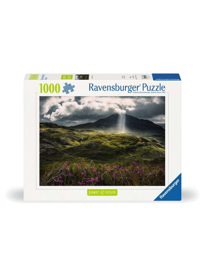 Пазл Ravensburger, 1000 деталей, «Загадочные горы» в цвете
Пазл Ravensburger, 1000 деталей, «Загадочные горы» в цвете
