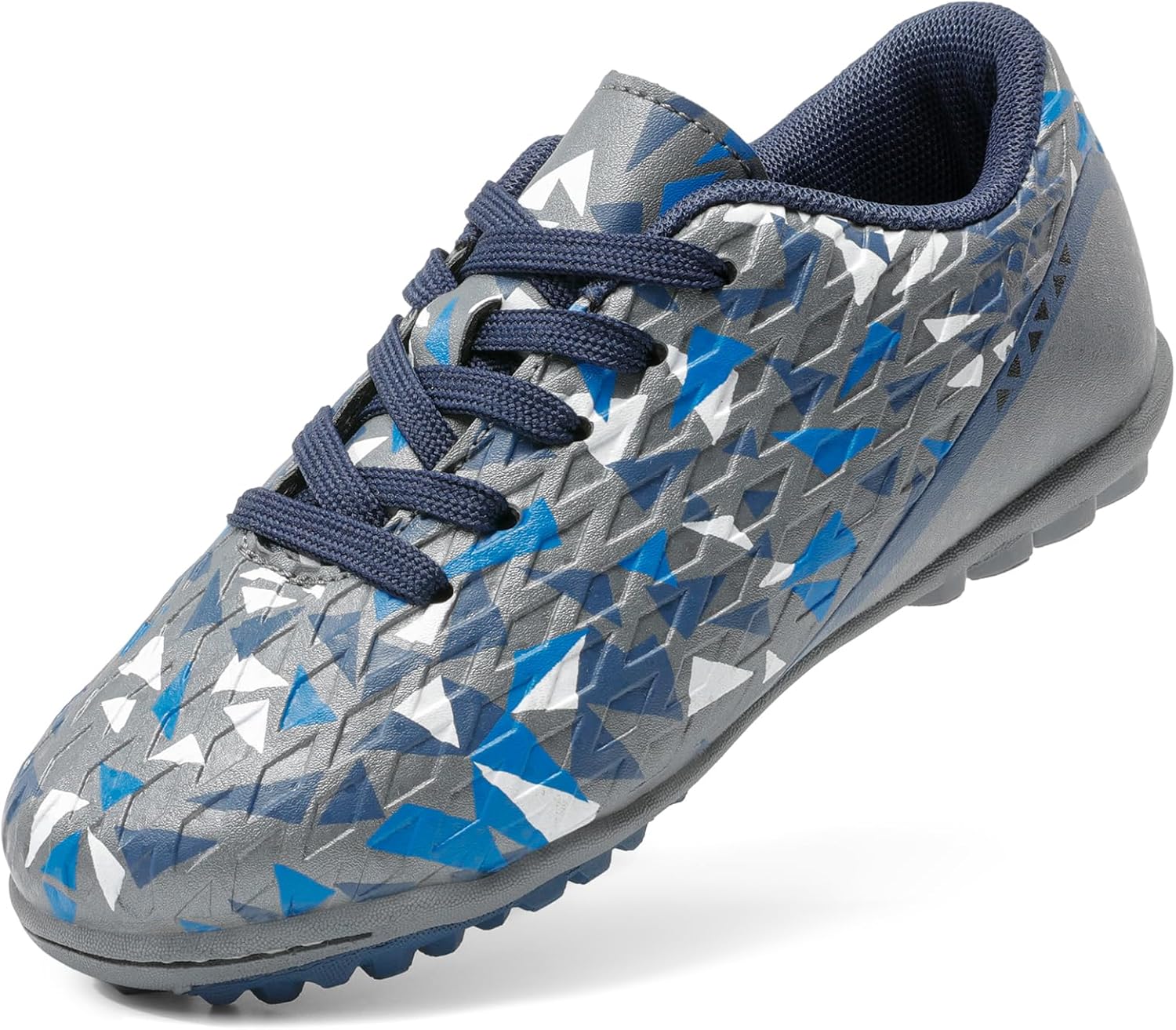 Кроссовки для футбола DREAM PAIRS для мальчиков и девочек, футзальная обувь с шнуровкой для маленьких и больших детей, серый/синий
Кроссовки для футбола DREAM PAIRS для мальчиков и девочек, футзальная обувь с шнуровкой для маленьких и больших детей, серый/синий