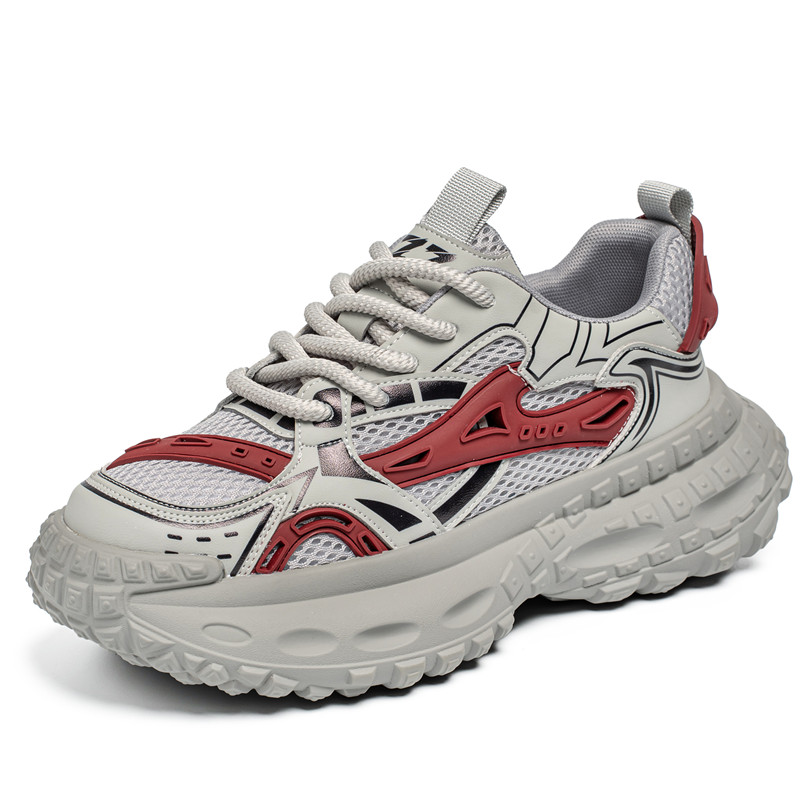 TELENT Износостойкие дышащие низкие массивные кроссовки мужские серо-красные, цвет Gray Red
TELENT Износостойкие дышащие низкие массивные кроссовки мужские серо-красные, цвет Gray Red