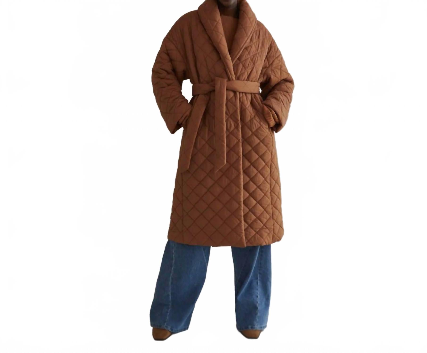 Лейкшор Стеганое Пуховое Пальто-накидка в карамельном хаки CRESCENT
Лейкшор Стеганое Пуховое Пальто-накидка в карамельном хаки CRESCENT