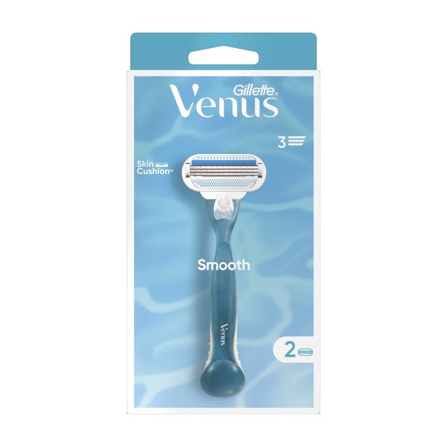 Женская бритва Venus Smooth и 2 сменные головки Gillette
Женская бритва Venus Smooth и 2 сменные головки Gillette
