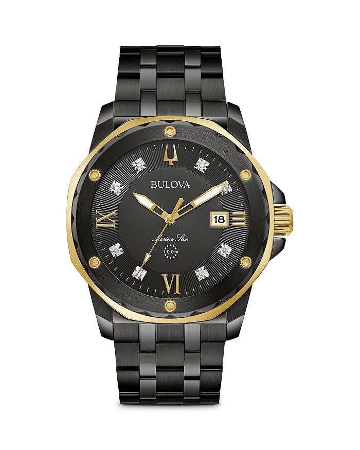 Часы Bulova Marine Star, 44 мм, черный
Часы Bulova Marine Star, 44 мм, черный