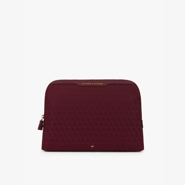 Косметичка из ракушек и кожи для лосьонов и снадобий Anya Hindmarch, красный 
Косметичка из ракушек и кожи для лосьонов и снадобий Anya Hindmarch, красный