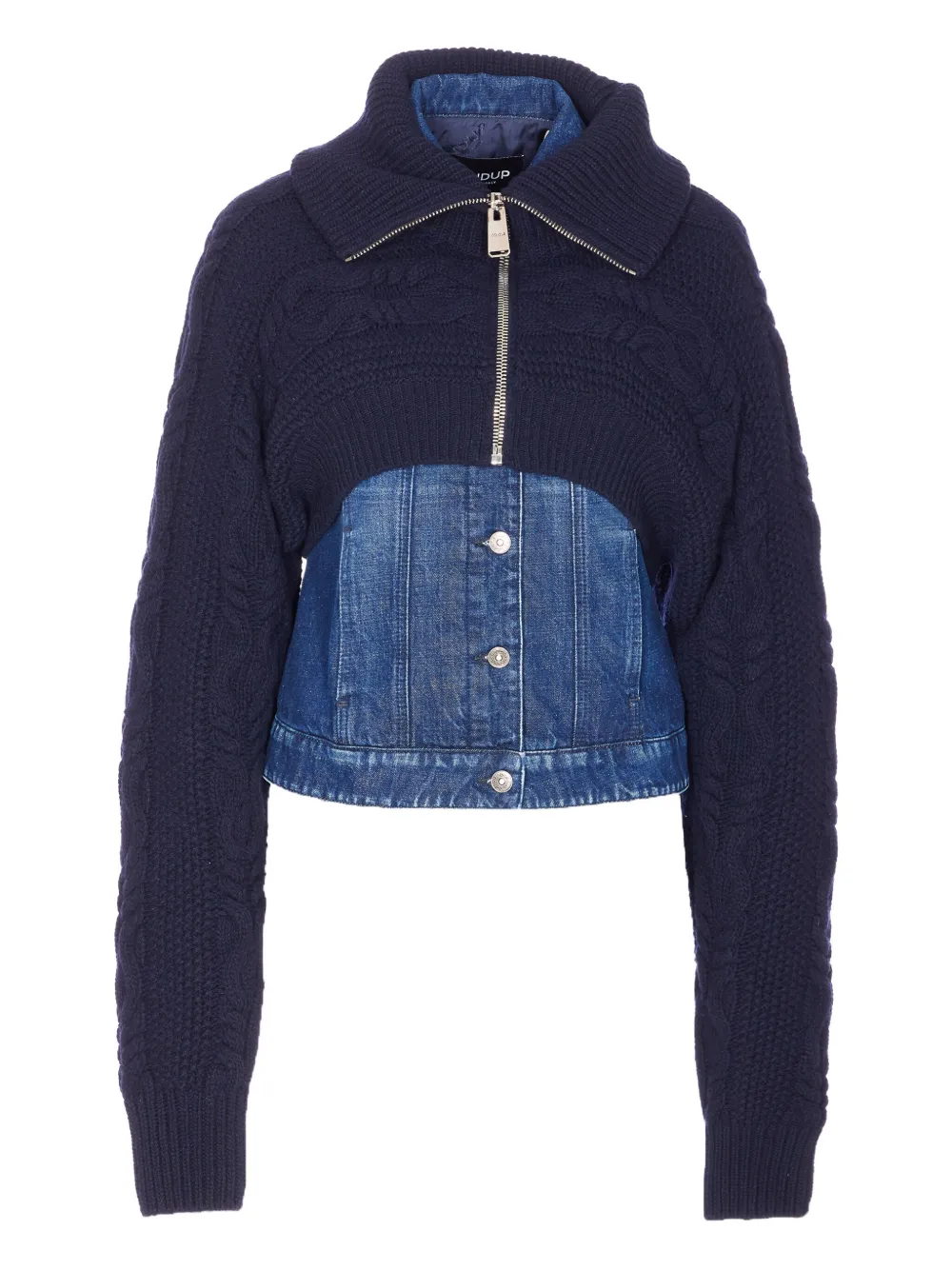 Джинсовая куртка с контрастными вставками Dondup, синий
Джинсовая куртка с контрастными вставками Dondup, синий