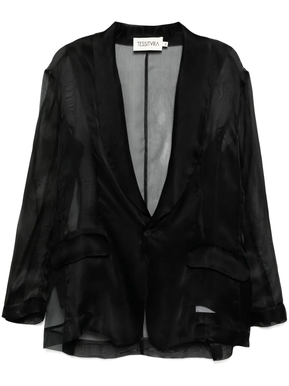 Шелковый пиджак Tessitura Body Couture, черный 
Шелковый пиджак Tessitura Body Couture, черный