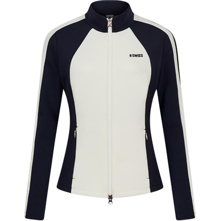 KSWISS Куртки и Пальто Женские Бело-Голубая Комбинация K·SWISS 
KSWISS Куртки и Пальто Женские Бело-Голубая Комбинация K·SWISS