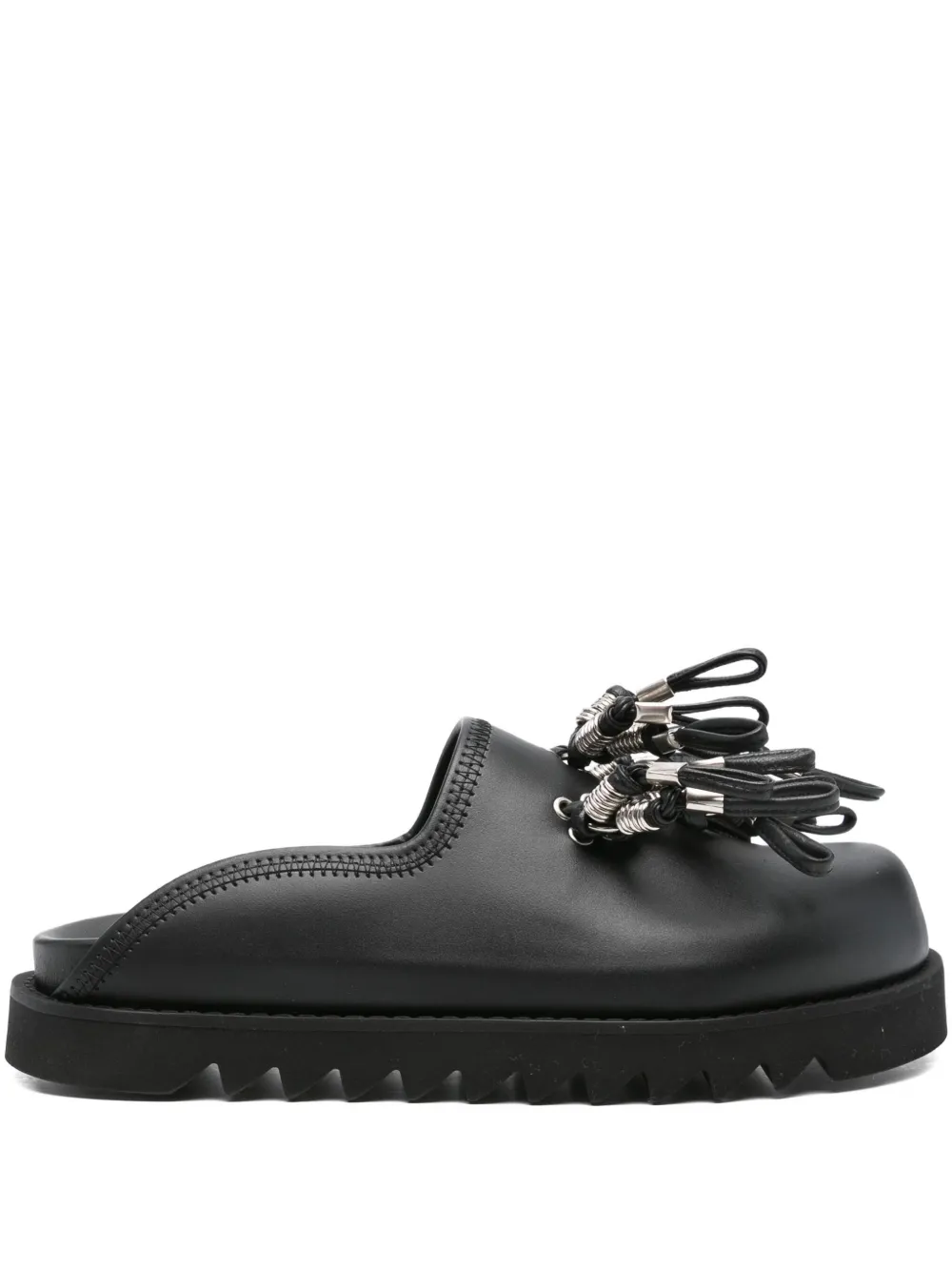 Кожаные мюли с кисточками Toga Virilis, черный
Кожаные мюли с кисточками Toga Virilis, черный