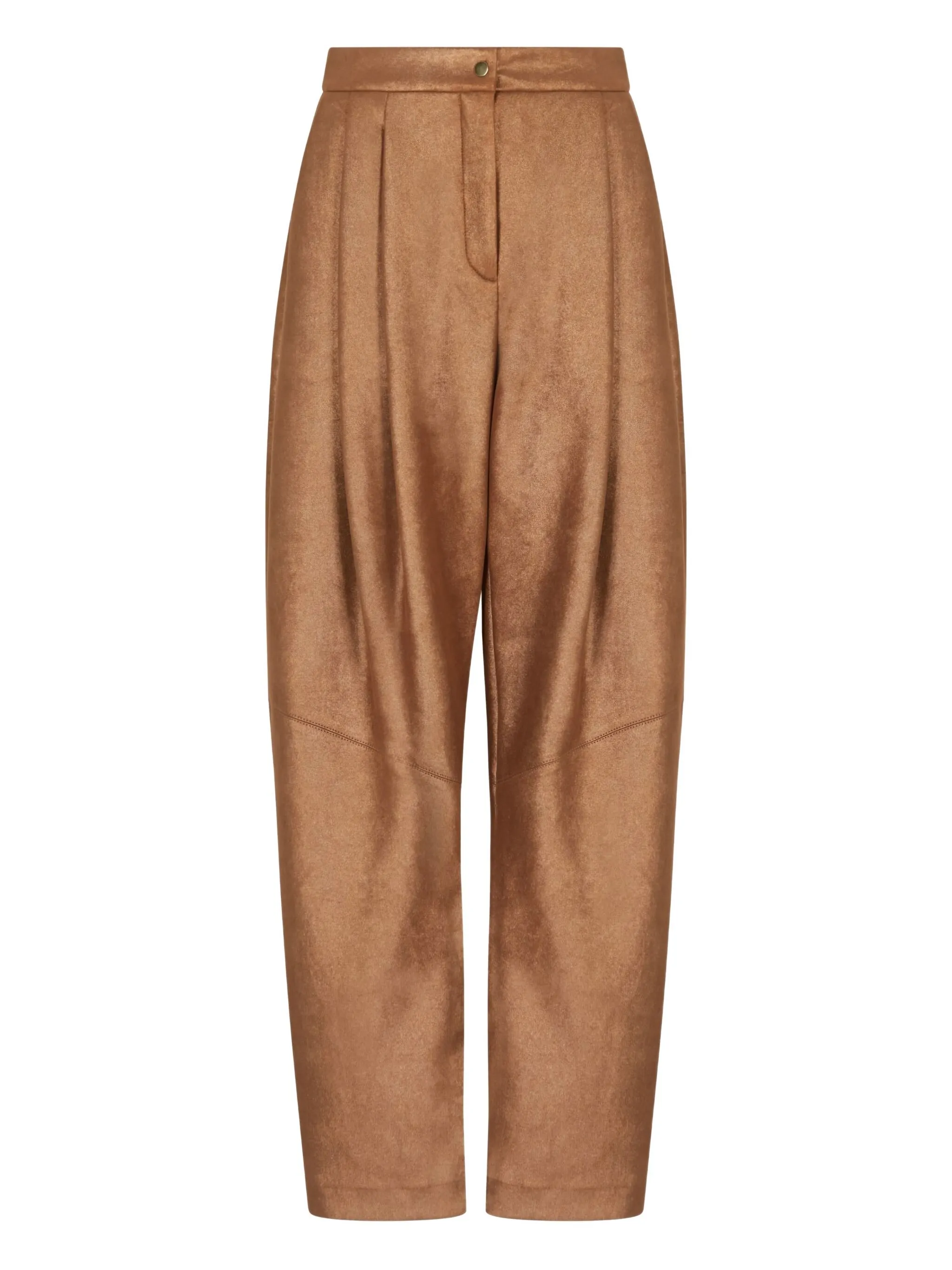 Зауженные брюки со складками Giorgio Armani, коричневый
Зауженные брюки со складками Giorgio Armani, коричневый