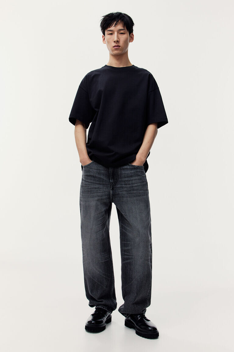 Свободные джинсы H&M, серый
Свободные джинсы H&M, серый