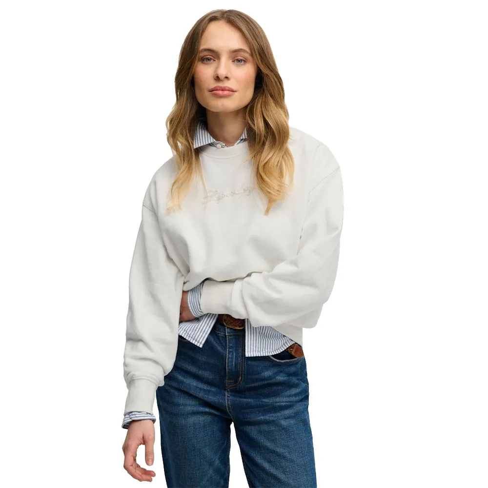 Толстовка Superdry Script Brand Loose Crew, белый
Толстовка Superdry Script Brand Loose Crew, белый