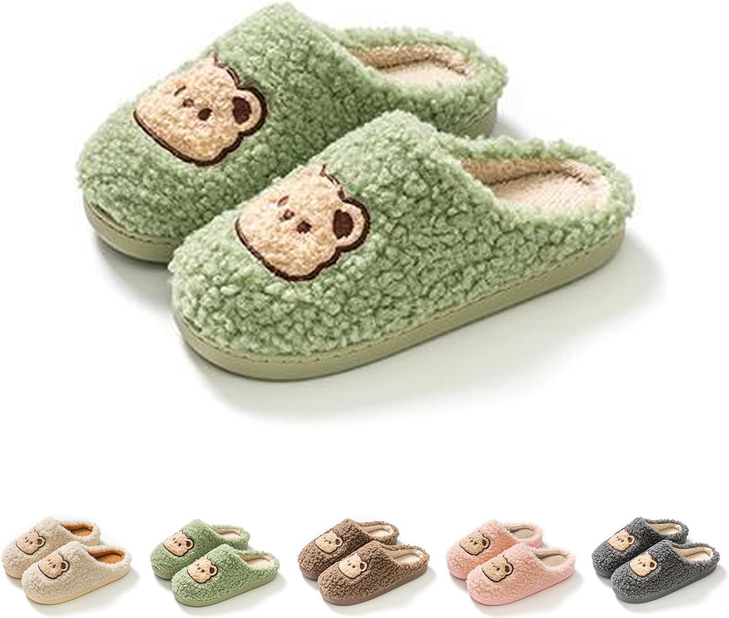 Тапочки с медведем, женские и мужские, мультяшные, уютные, пушистые, плюшевые, на мягкой подошве для дома Xhlizhu, зеленый
Тапочки с медведем, женские и мужские, мультяшные, уютные, пушистые, плюшевые, на мягкой подошве для дома Xhlizhu, зеленый