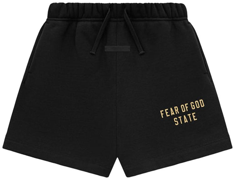 Детские флисовые футбольные шорты Fear of God Essentials, черные
Детские флисовые футбольные шорты Fear of God Essentials, черные