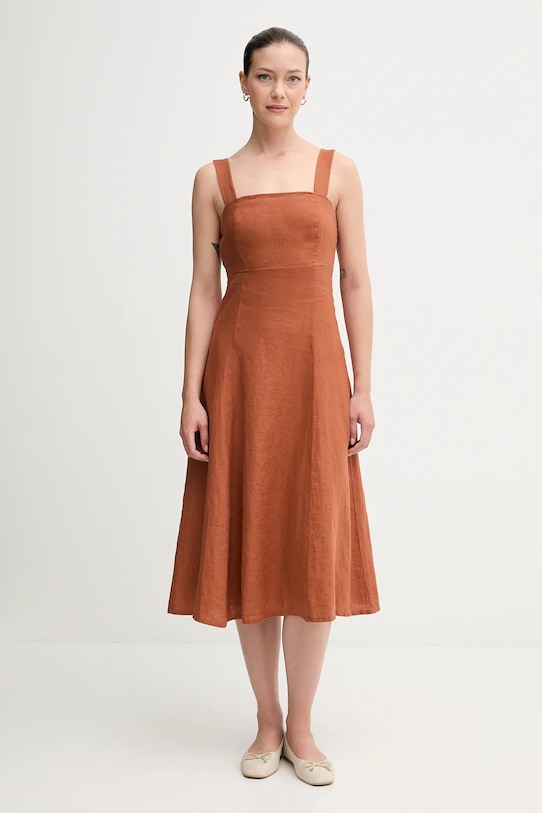 Льняное платье United Colors Of Benetton, оранжевый
Льняное платье United Colors Of Benetton, оранжевый