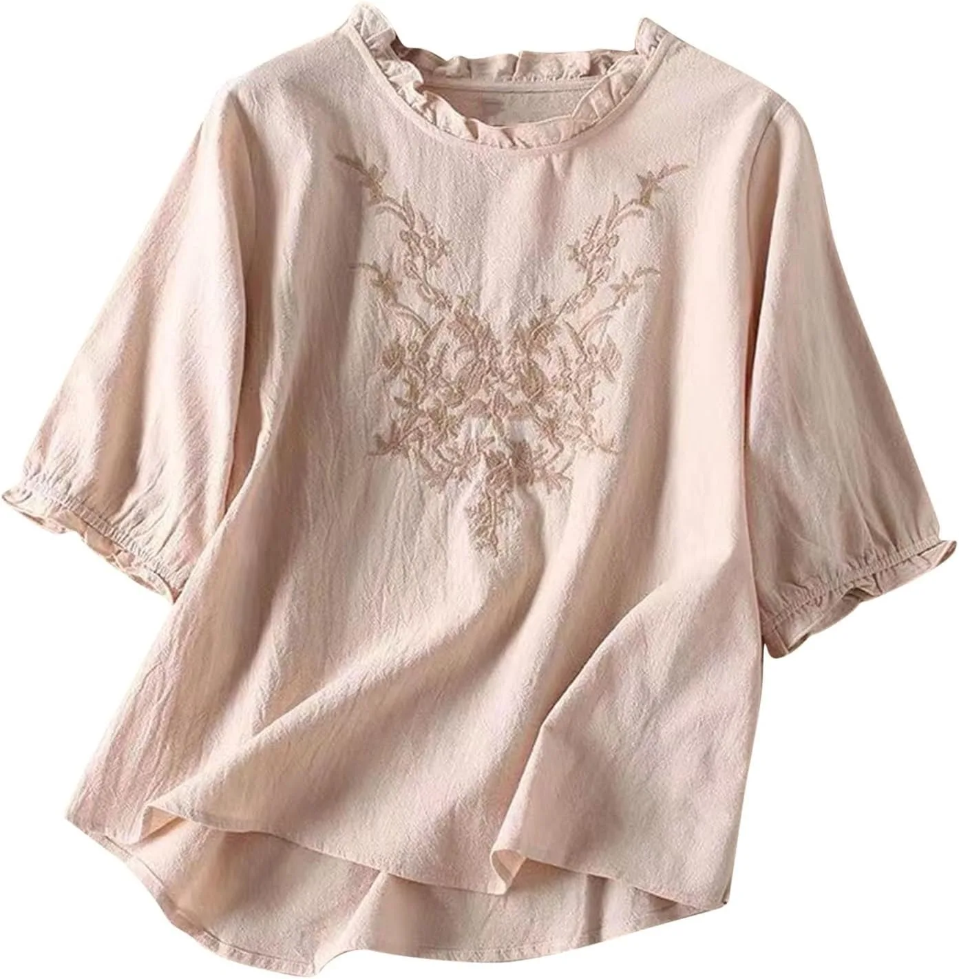 Вышитая блуза для женщин 2025 лето хлопок лен
Вышитая блуза для женщин 2025 лето хлопок лен