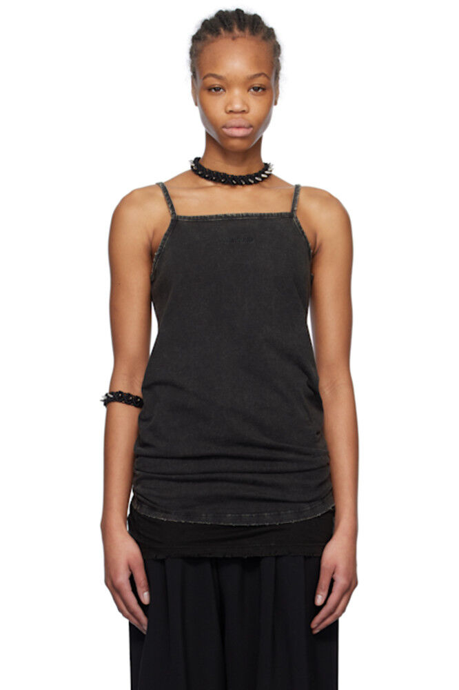 Черная многослойная майка без рукавов We11done
Черная многослойная майка без рукавов We11done