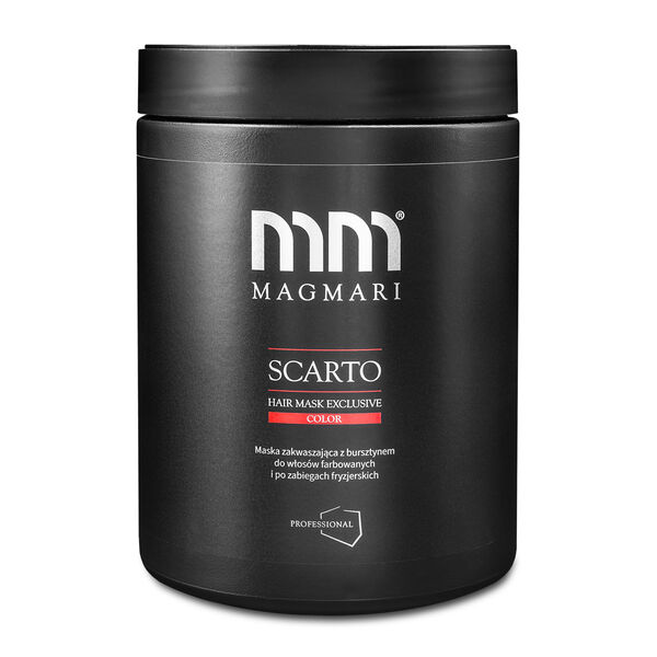 Подкисляющая маска для окрашенных волос с янтарем, 1000 мл. Magmari Scarto color 
Подкисляющая маска для окрашенных волос с янтарем, 1000 мл. Magmari Scarto color