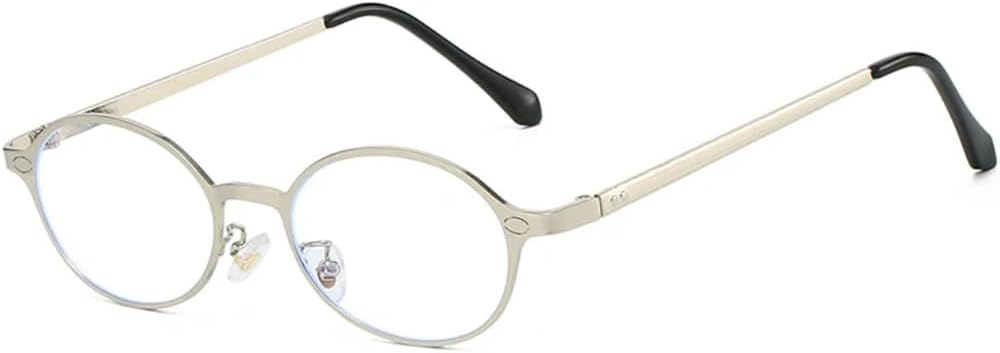 Ретро маленькие овальные металлические солнцезащитные очки для женщин и мужчин с защитой от УФ-излучения UV400, в стиле ретро с заклепками и панк-стилем UATXTAU, Silver Clear
Ретро маленькие овальные металлические солнцезащитные очки для женщин и мужчин с защитой от УФ-излучения UV400, в стиле ретро с заклепками и панк-стилем UATXTAU, Silver Clear