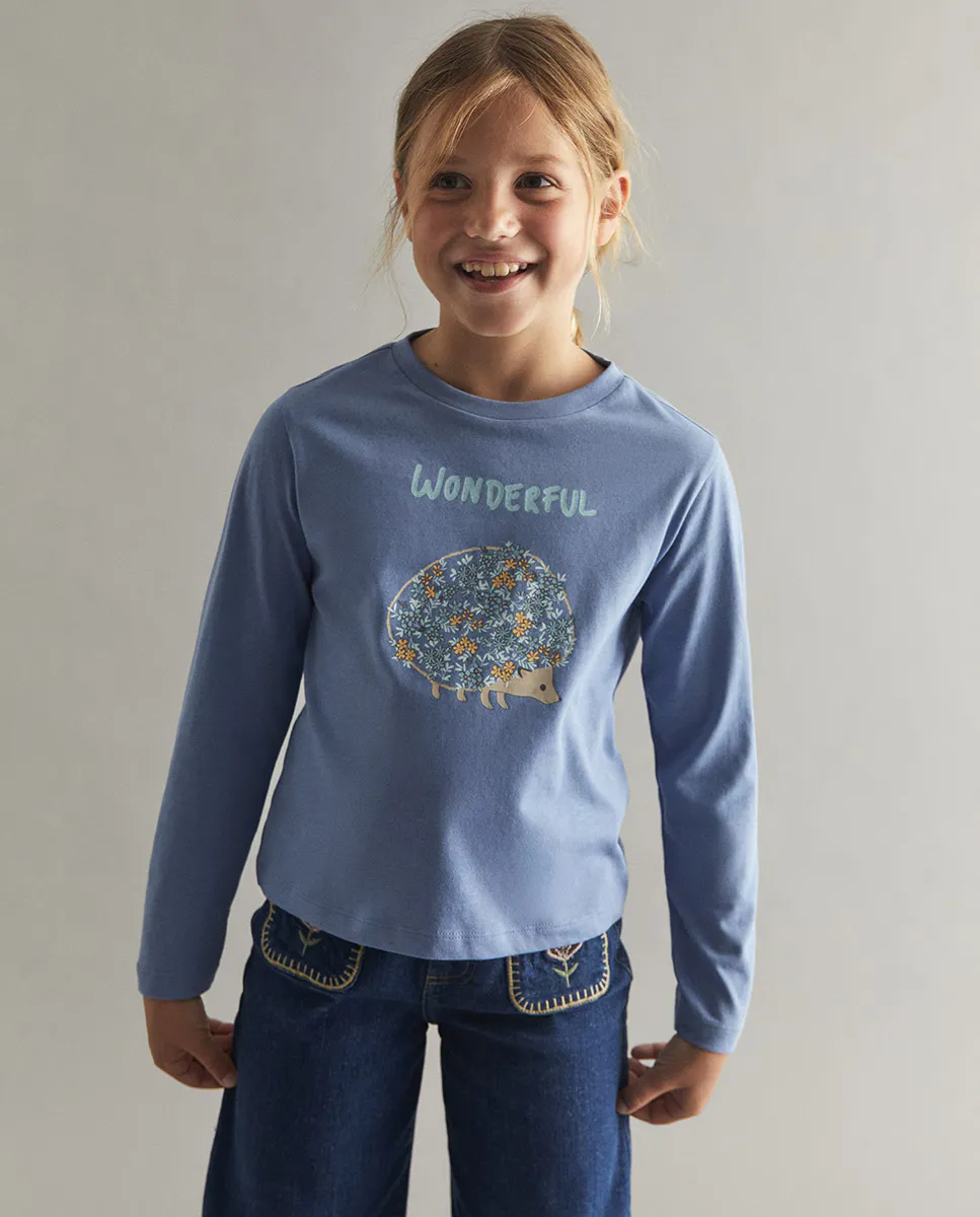 Футболка с ежом Sfera, синий
Футболка с ежом Sfera, синий