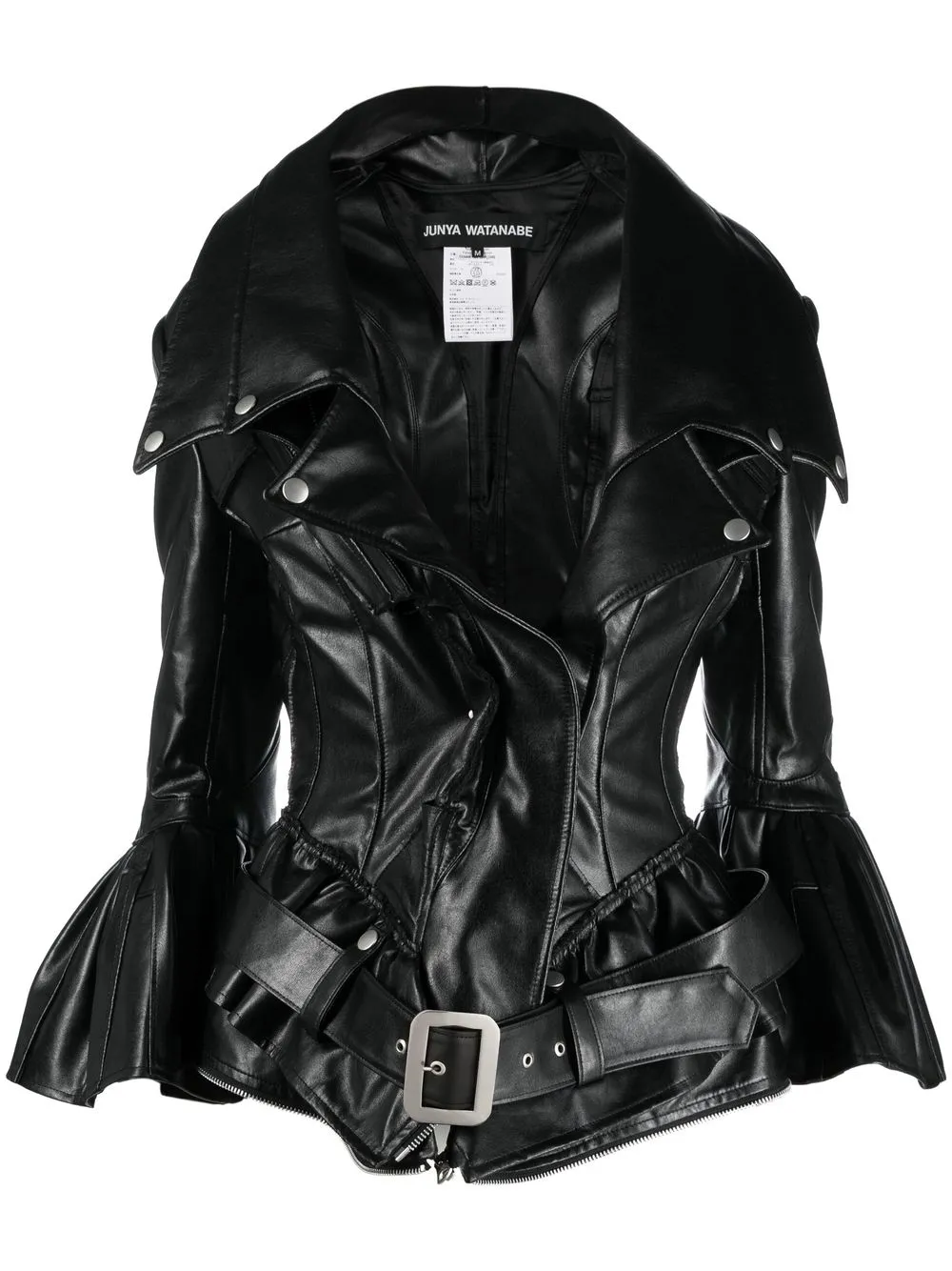 Расклешенное пальто из искусственной кожи JUNYA WATANABE, черный
Расклешенное пальто из искусственной кожи JUNYA WATANABE, черный