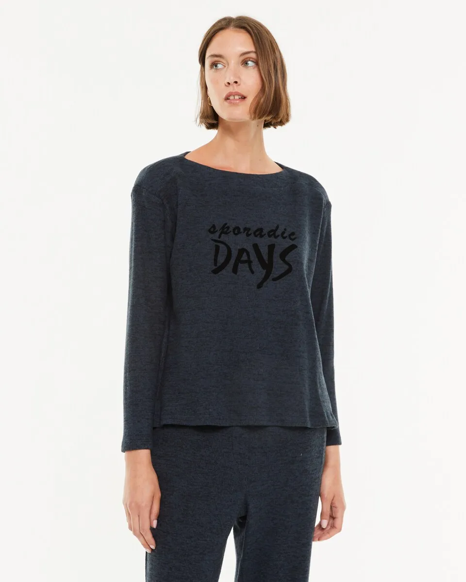 Женский свитер с длинным рукавом и круглым вырезом Paz Torras, синий
Женский свитер с длинным рукавом и круглым вырезом Paz Torras, синий